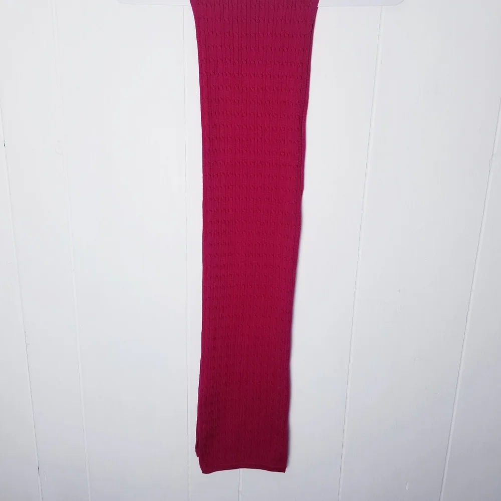 Lands End Knit Scarf Women Pink